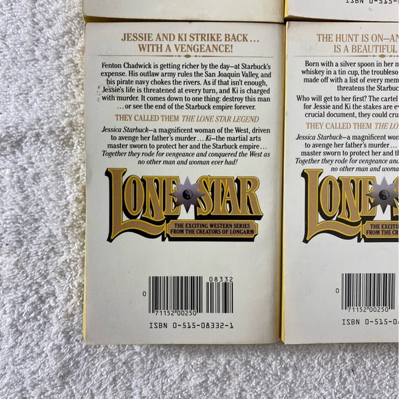 Vintage Lone Star Action Western Romance Novel x4 - Picture 9 of 15